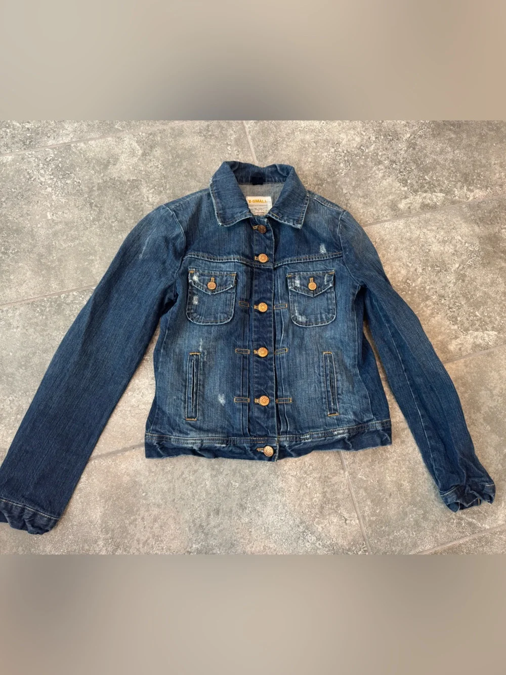 J CREW denim button jacket woman’s XS pre owned - Picture 2 of 8